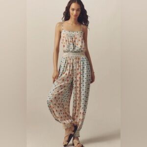 Anthropologie PLENTY BY TRACY REESE SLEEVELESS BLOUSON JUMPSUIT